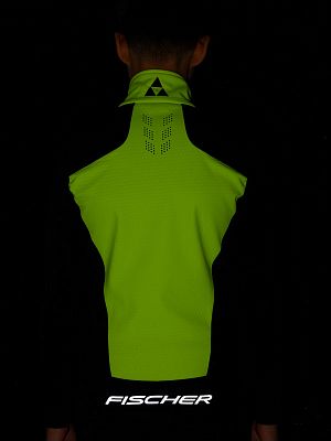 Превью  Жилет лыжный FISCHER Softshell Junior Черный/Лимонный